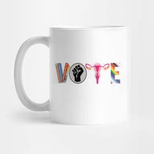 Vote Banned Books Reproductive Rights, BLM Political Activism Pro Roe V Wade, Election , LGBTQ Pride Mug